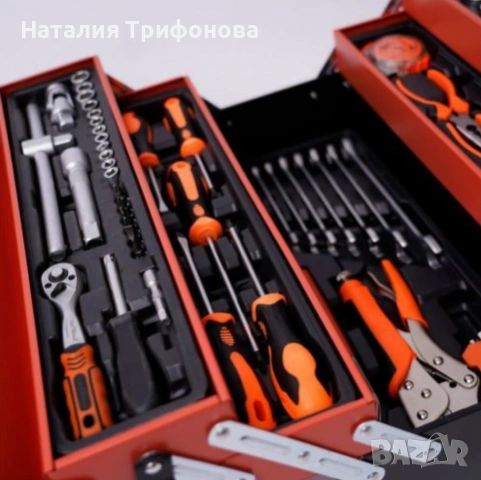 Комплект инструменти 147 бр. в метален куфар, снимка 6 - Други инструменти - 54100222