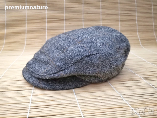 🏕️ ОФЕРТА → Wigens / елегантна шапка тип каскет от естествена вълна ○