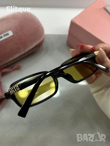 висококачествени очила с черен обикновен калъф и ув защита miu miu , снимка 3 - Слънчеви и диоптрични очила - 53461348