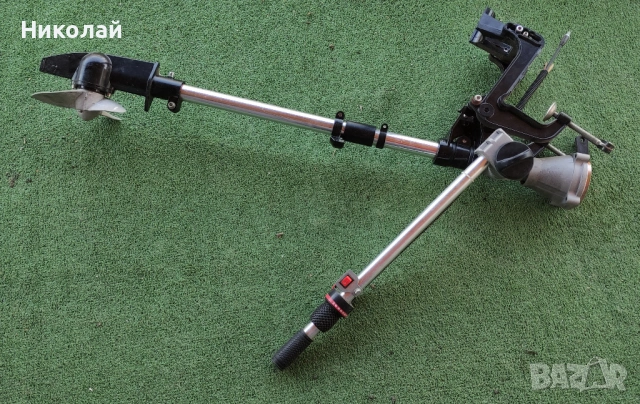 Приставка за лодка за двигател от тример/косачка с витло