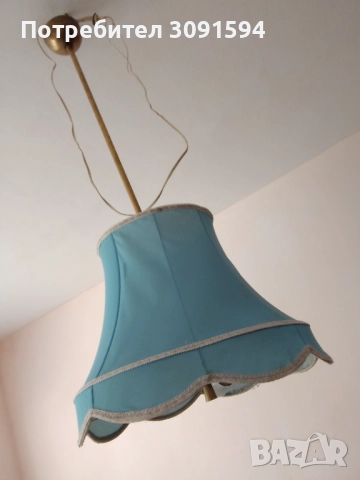 Винтидж лампа, полилей месинг и плат , снимка 5 - Полилеи - 51734109