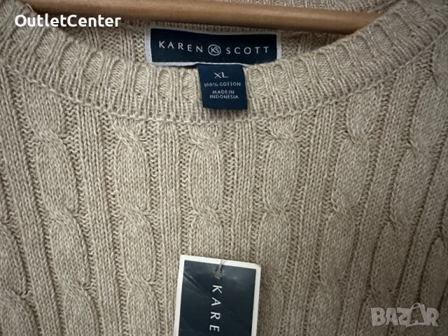 Нов пуловер Karen Scott, снимка 4 - Блузи с дълъг ръкав и пуловери - 53903504