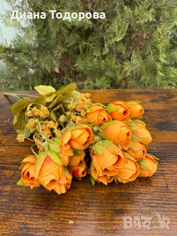 Дребни изкуствени божурчета  , снимка 7 - Изкуствени цветя - 36558327