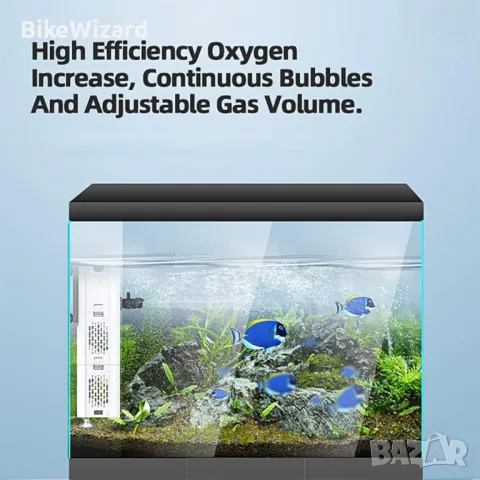 Вътрешен филтър Tealight Aquarium 15W, аквариумен филтър регулируем поток с водна помпа 80-250L НОВ, снимка 5 - Оборудване за аквариуми - 47198360