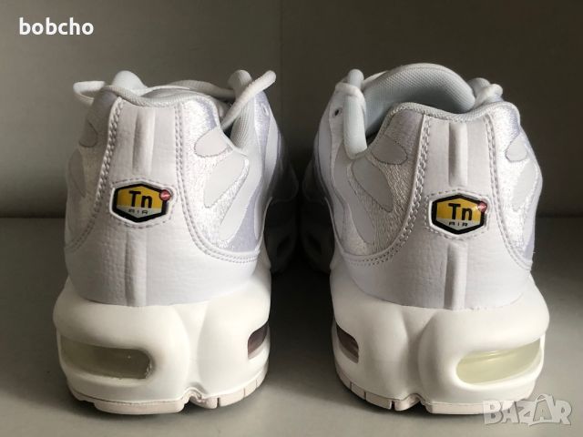 Original Nike Air Max Plus Tuned 1 TN White Leather Trainers Shoes AJ2029 100, снимка 4 - Маратонки - 46696200