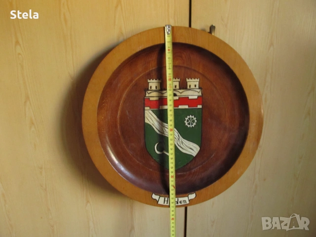 Голяма дървена чиния - сувенир, снимка 4 - Декорация за дома - 53820376