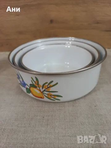 Емайлирани купи, снимка 3 - Прибори за хранене, готвене и сервиране - 49651964