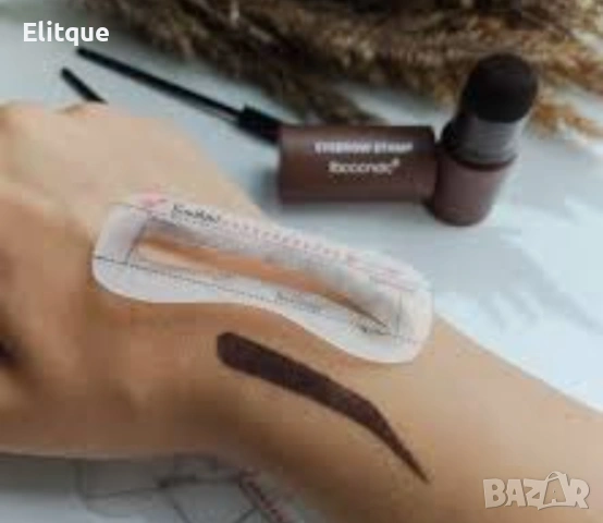 Комплект за оформяне и оцветяване на вежди (шаблони + пигмент)