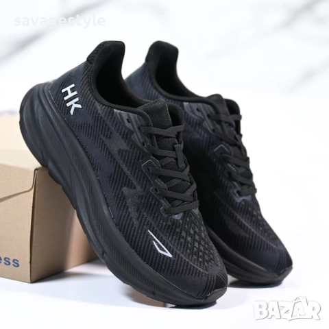 Мъжки маратонки с връзки в черно , снимка 3 - Маратонки - 51843637