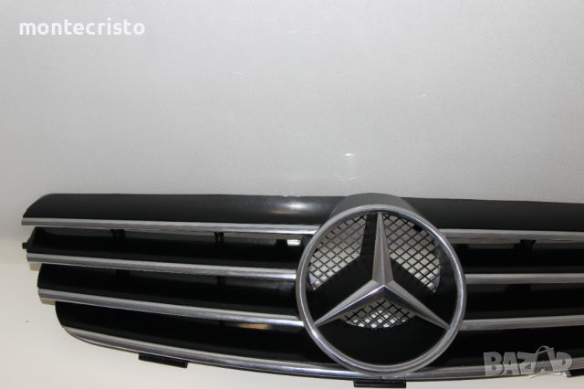 Предна решетка Mercedes CLK C209 A209 (2002-2005г.) A2098800183 / предна емблема Мерцедес CLK, снимка 4 - Части - 45428378