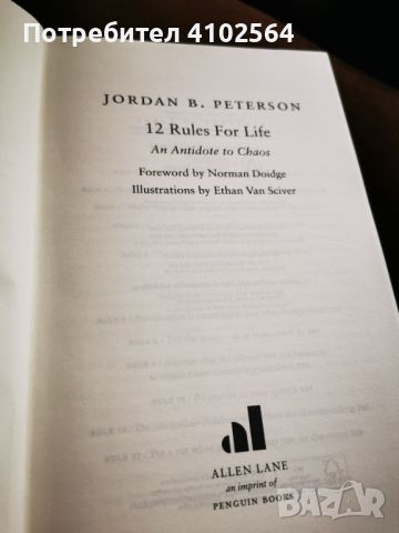 Jordan Peterson - 12 rules for life, снимка 1 - Художествена литература - 45808702