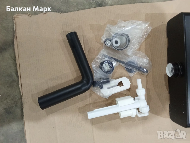 Стенно тоалетно казанче SIAMP Tosca (Черно) – Пълен комплект, снимка 5 - Други - 53988177