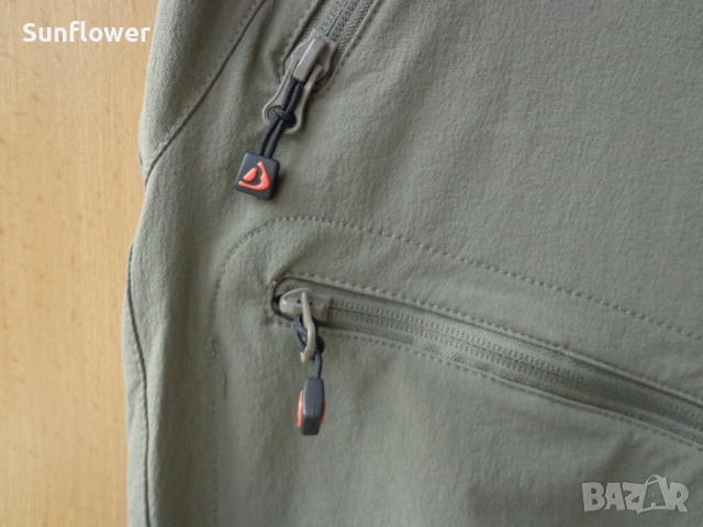 Туристически/къмпинг панталон Bergson, зеленикаво-бежов, размер 42 XL, снимка 9 - Спортни екипи - 51720327