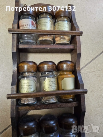 Ретро стойка за подправки, снимка 2 - Сервизи - 52429571