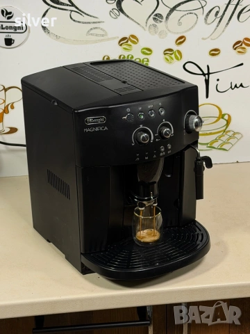 Кафемашина кафе автомат delonghi magnifica с гаранция, снимка 3 - Кафемашини - 53265782