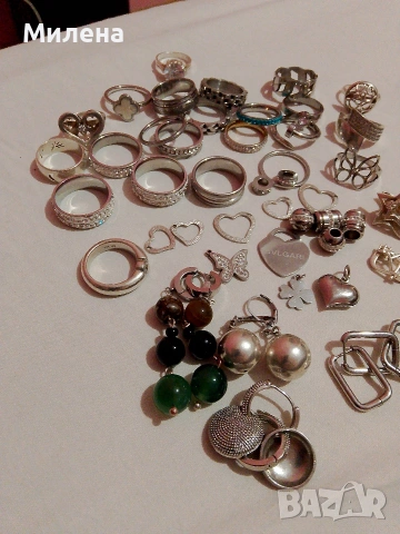 Бижута сребро и стомана , снимка 3 - Бижутерийни комплекти - 53869422