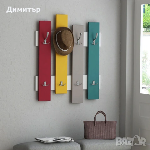 Закачалка за стена WAVE 79x64 cм многоцветна