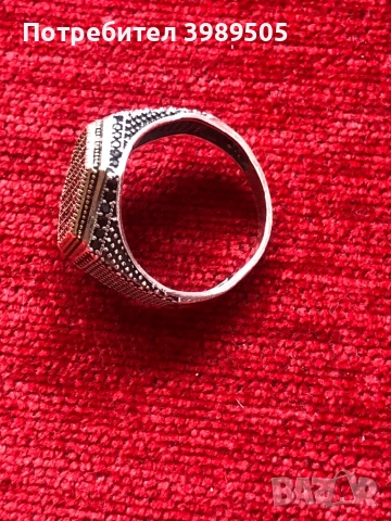 Сребърен мъжки пръстен