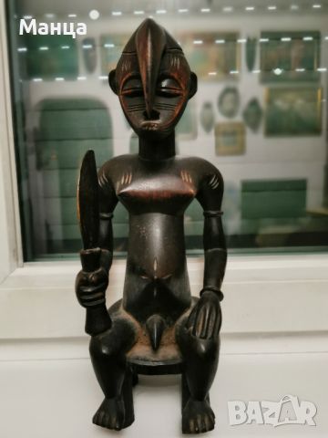Африканска фигура Сенуфо, снимка 2 - Статуетки - 45340564