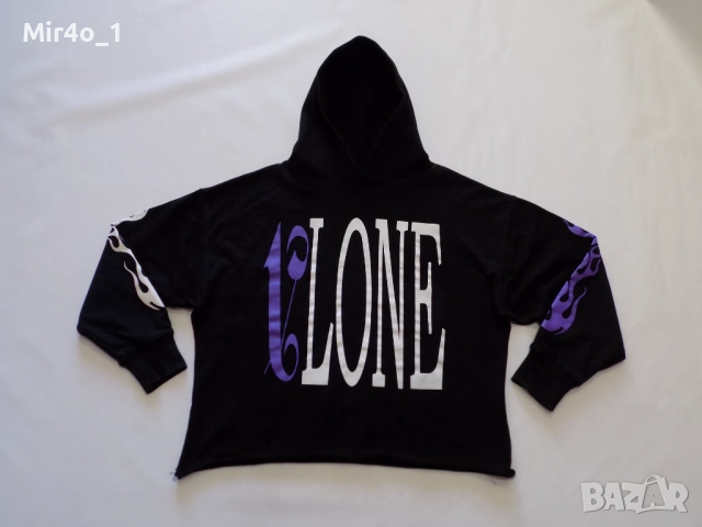 суитчър vlone x palm angels суичър горнище худи блуза фанела елек яке черен спортен мъжки M