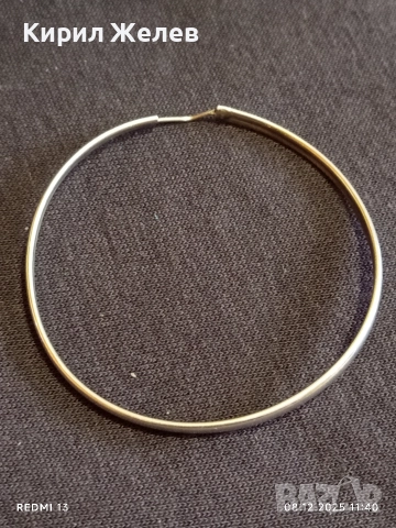 Дамска сребърна обеца 52364, снимка 3 - Обеци - 52687572