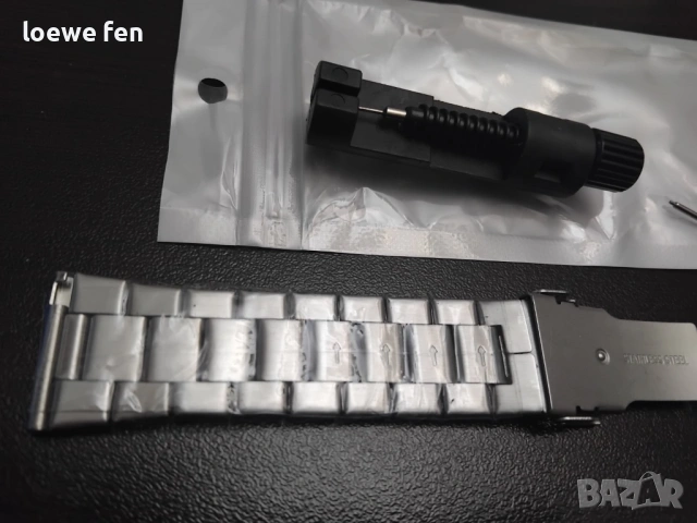 Верижка за часовник неръждаема стомана 24 мм!, снимка 14 - Мъжки - 53583840