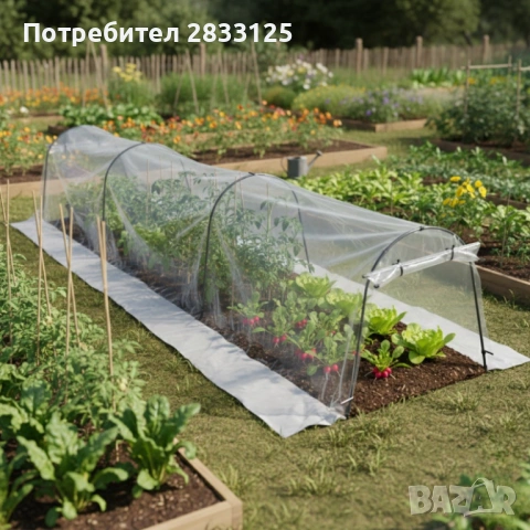 Мини оранжерия - сгъваема, практична и идеална за всеки градинар  - 1.8 х 10м, снимка 3 - Оранжерии - 53661011