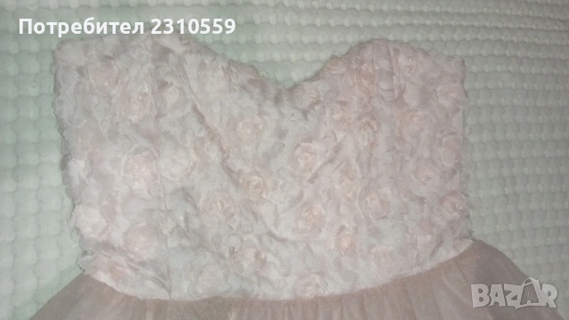 Рокля с тюл, снимка 3 - Рокли - 53396038