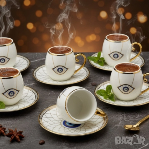 Луксозен сервиз за кафе – елегантност, която превръща всяка глътка в ритуал