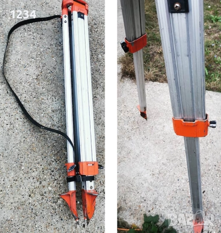 алуминиев трипод NIKON стенд за оптичен нивел (стойка) тринога  , снимка 2 - Други инструменти - 52102659