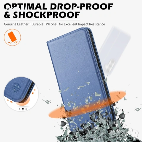 Калъф-портфейл от естествена кожа SHIELDON за Galaxy S26+ Plus, магнитен, RFID блокиране, снимка 6 - Калъфи, кейсове - 53945140