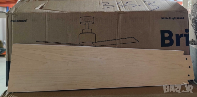 Таванен вентилатор с DC мотор, 45W и LED осветление - Brizy Bright Core, снимка 8 - Друга електроника - 51926852