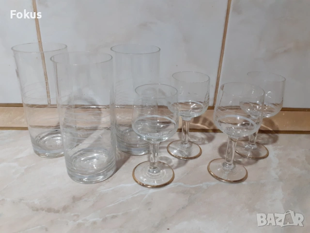 Лот чаши от стъкло, снимка 6 - Антикварни и старинни предмети - 53347493