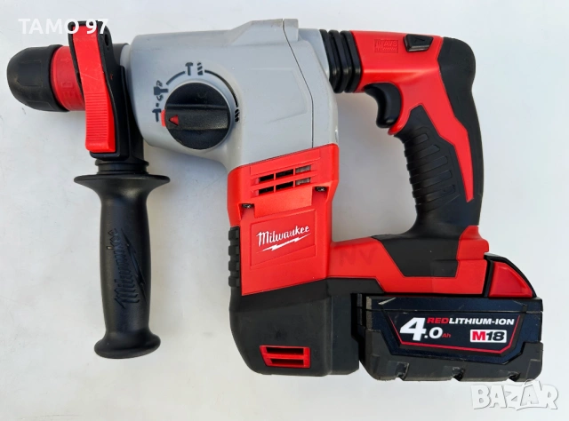 Milwaukee HD18 HX - Акумулаторен перфоратор 2x18V 4.0Ah като нов!, снимка 2 - Перфоратори - 53713954