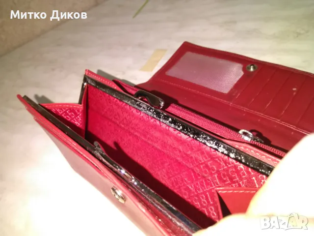 портмоне марково на Петек естествена кожа 190х102мм отлично, снимка 10 - Портфейли, портмонета - 49796216