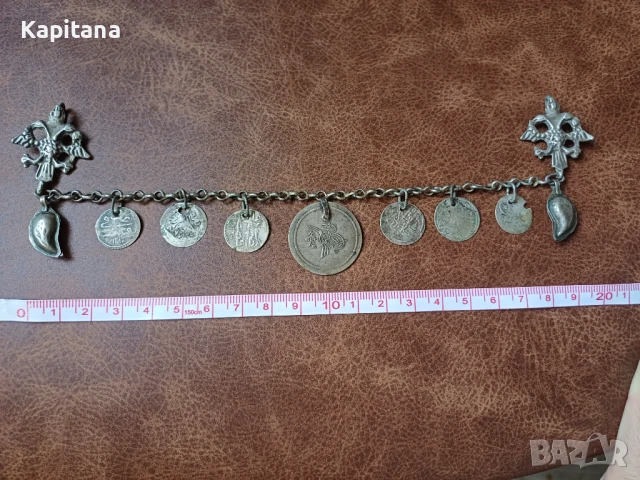 Кюстек(накит) за народна носия, снимка 9 - Антикварни и старинни предмети - 51243859