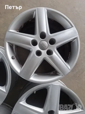ОРИГИНАЛНИ АЛУМИНИЕВИ ДЖАНТИ ЗА  АУДИ -5Х112Х57-17 цола, снимка 3 - Гуми и джанти - 49650988