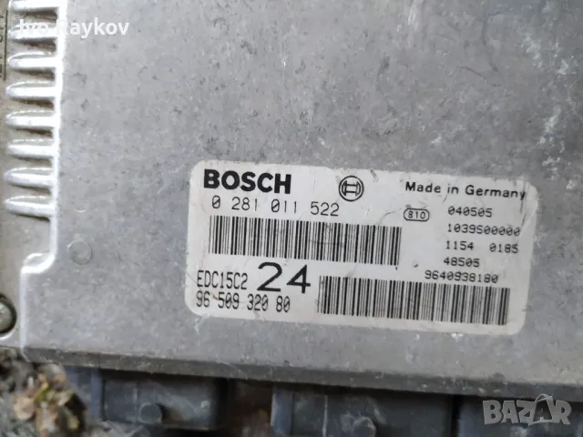 ECU Bosch EDC15C2 , 807, 2.2 HDI 0281011522 9650932080 (M), снимка 2 - Части - 47695905