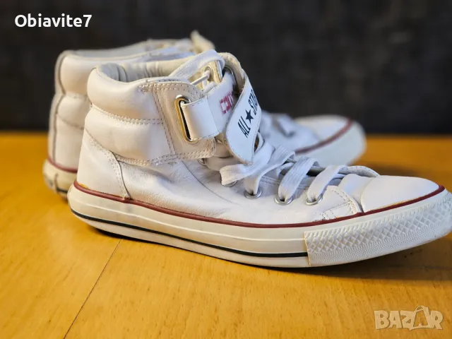 Уникални ретро кожени кецове Converse Унисекс, снимка 6 - Кецове - 47120041