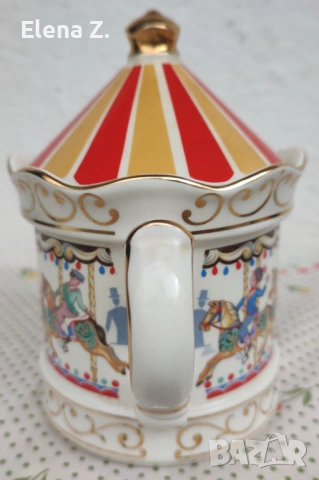 Sadler винтидж чайник Carousel (Въртележка), снимка 7 - Други - 53999763