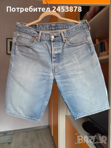 Дънкови къси панталони Levi's 501 (размер 32), снимка 2 - Къси панталони - 53143965