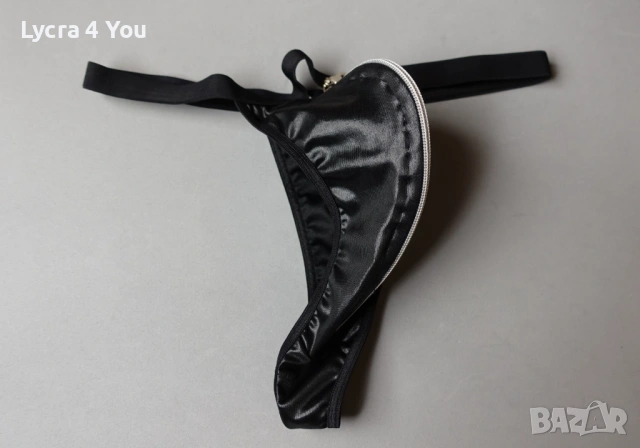 L нови мъжки прашки с кожен ефект и цип отпред, снимка 7 - Бельо - 53375936