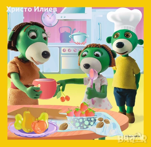 Пъзел Trefl 3 в 1 - Забавляваме се заедно, Семейство Трефлик, снимка 3 - Игри и пъзели - 54221854