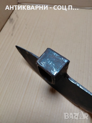 Соц Стара Кована Мотика 1.100кг. НОМЕР 1489., снимка 5 - Антикварни и старинни предмети - 54208783