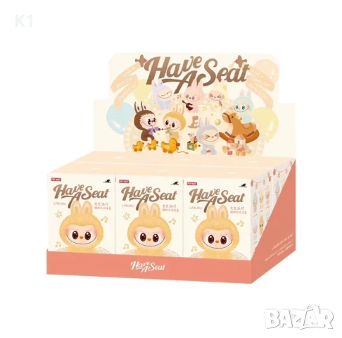 ПРОМО! 6 броя Лабубу Big into Energy, Labubu have a Seat, Exciting Macaron, снимка 5 - Плюшени играчки - 51308009