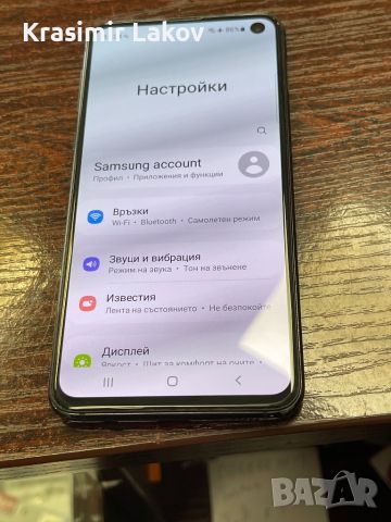 Samsung S10e 128gb 6Gb Ram черен, снимка 3 - Samsung - 46276620