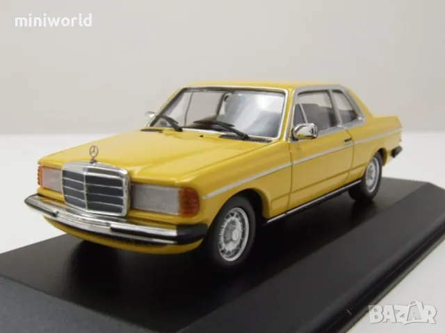Mercedes 230CE W123 1976 - мащаб 1:43 на Maxichamps моделът е нов в PVC дисплей-кейс