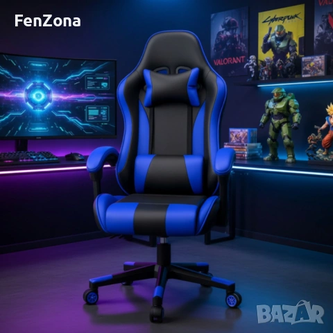 Геймърски стол ергономичен, регулируем,офис стол,различни цветове