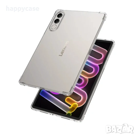 Lenovo Yoga Tab 11.1" 2025 / Удароустойчив прозрачен силиконов TPU кейс гръб калъф, снимка 4 - Таблети - 54033189