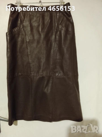 ПОЛА от ЕСТЕСТВЕНА КОЖА - Размер 42 , снимка 2 - Поли - 53345722